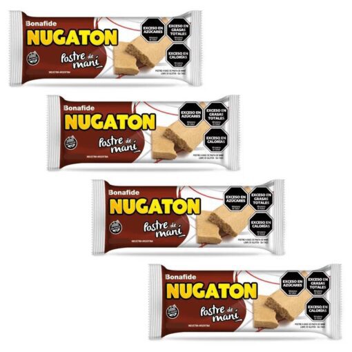 PROMO 4x3 Postre de maní Nugatón Bonafide 75grs