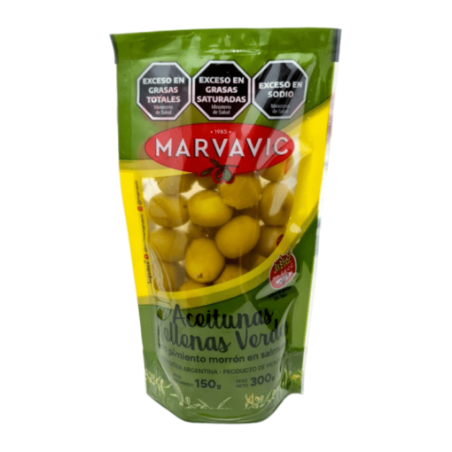 Aceitunas verdes rellenas Marvavic 300grs