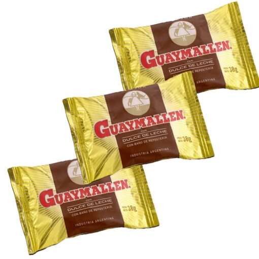 Alfajor Guaymallen Negro simple 38grs x3u ( precio x unidad $ 200 )