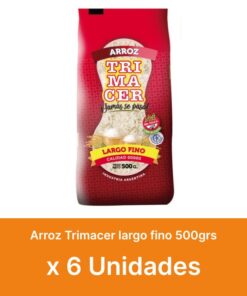 AHORRO 43% Arroz Trimacer doble carolina 500grs x6u ( $ 690 la unidad )