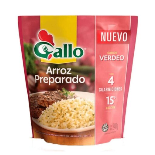 Arroz GALLO preparado sabor verdeo 240grs