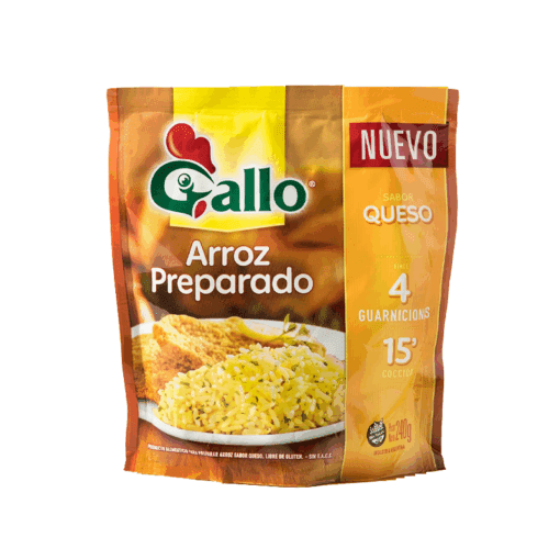 Arroz preparado Gallo sabor Queso 240grs