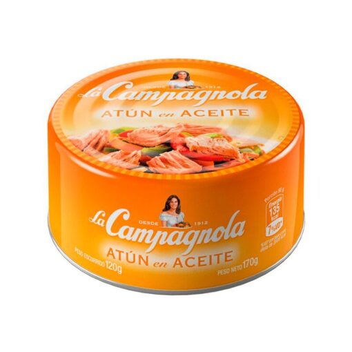 Atún entero en aceite LA CAMPAGNOLA 170Gr