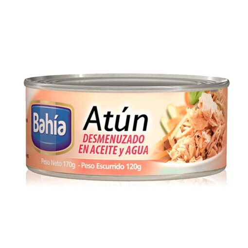 Atún desmenuzado en aceite y agua BAHÍA 170Gr