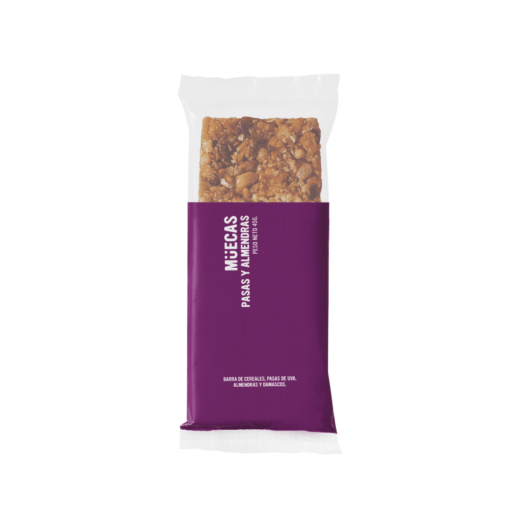 Barrita de cereal Muecas Pasas y Almendras 45g
