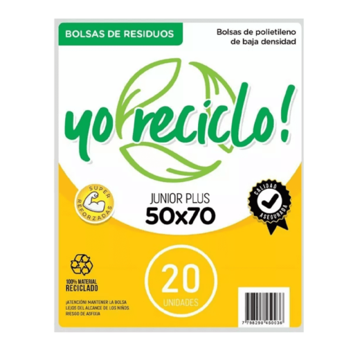 Bolsa de consorcio YO RECICLO JUNIOR 50x70cm 20u