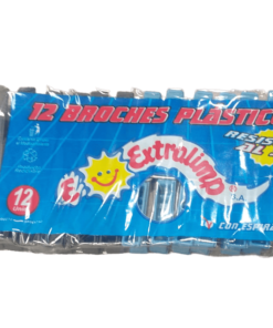 Broches plásticos 12u