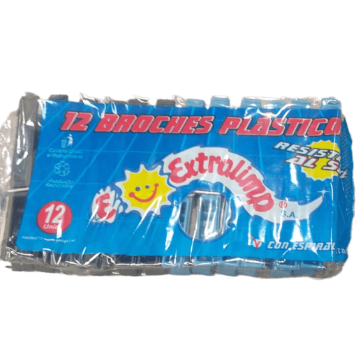 Broches plásticos 12u