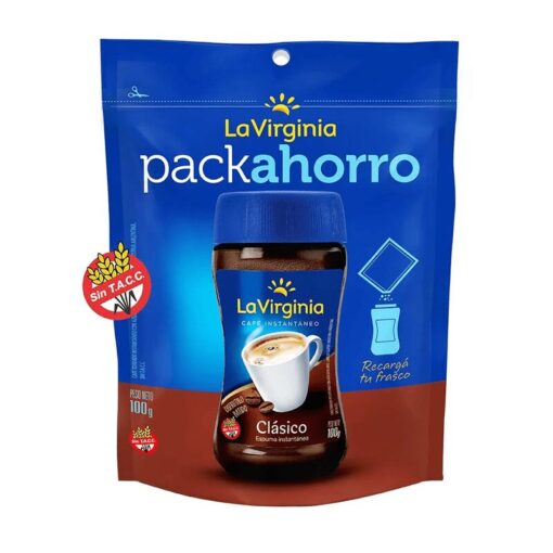Cafe Instantaneo Clasico La Virginia Pack Ahorro 100grs