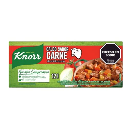 Knorr Caldo de carne 12 cubos 114Gr