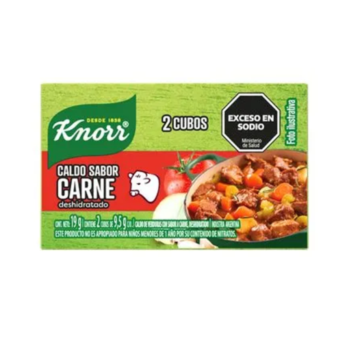 Knorr Caldo de carne 2 cubos 19Gr
