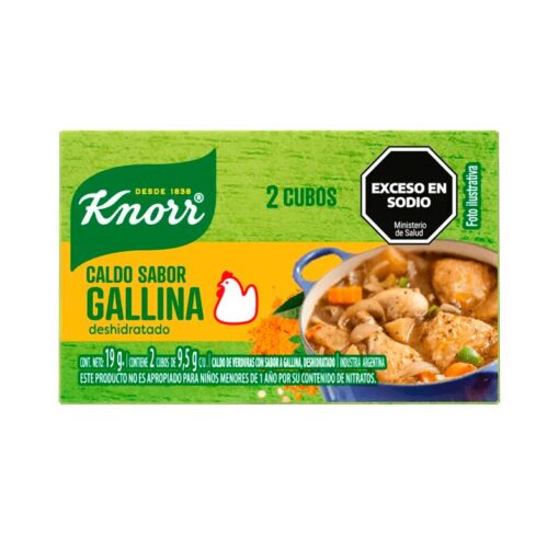 Knorr Caldo de gallina 2 cubos 19Gr