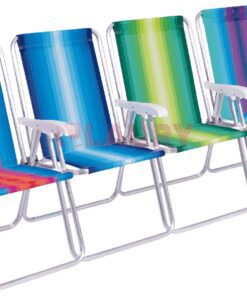 Sillón rafia aluminio