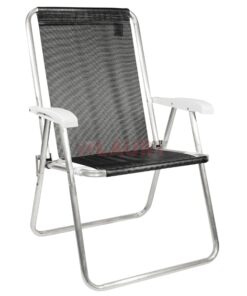 Sillón confort aluminio color negro