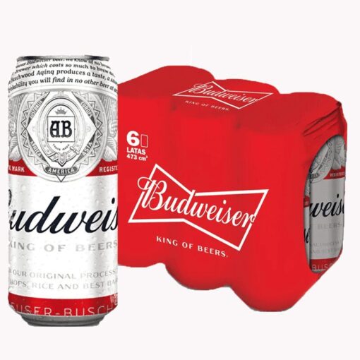 Cerveza Budweiser x6u 473ml