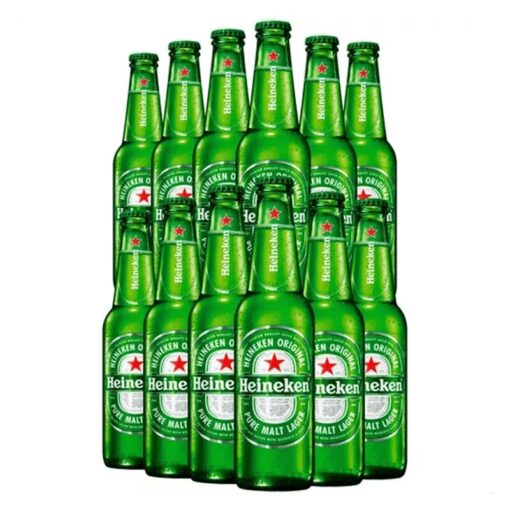 Cerveza Heineken RUBIA 1L CAJON 12u RETORNABLE