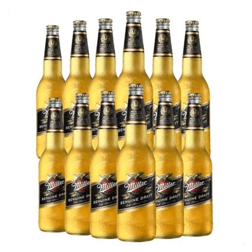 Cerveza Miller RUBIA 1l CAJON 12u RETORNABLE