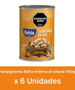 AHORRO 32% Champignones enteros Bahía 400grs x6u ( $ 2100 la unidad )
