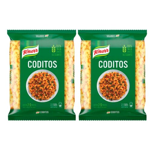 Knorr Coditos 500Gr x2u (precio x unidad $1300)