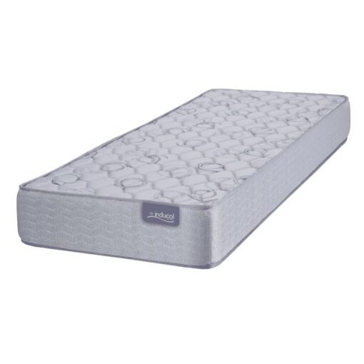 Colchon Inducol Modelo Línea Dorada 90x190x24cm De Espuma