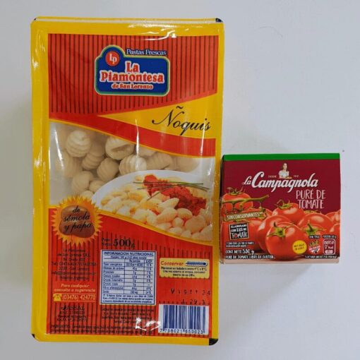 Promo Ñoquis Piamontesa + Pure de tomate La Campagnola 530g