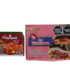 Promo Sorrentinos Jamon y Queso Piamontesa + Pulpa de tomate La Campagnola 530g