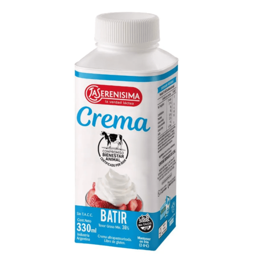 Crema de leche para batir 330Gr La Serenisima