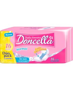 DONCELLA toallitas normal con alas 16u