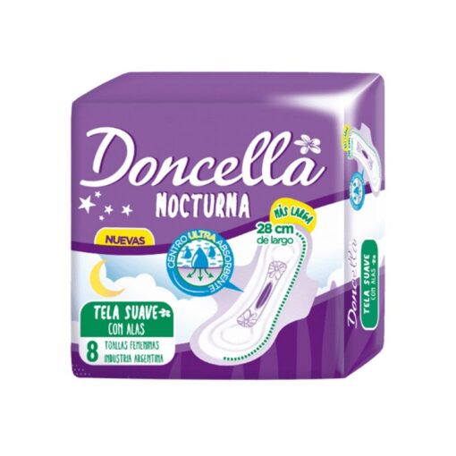 DONCELLA toallitas nocturna con alas 8u