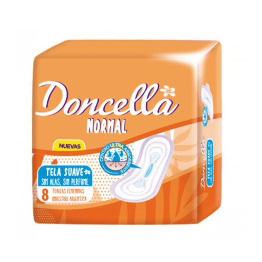 DONCELLA toallitas normal sin alas 8u