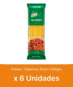 AHORRO 53% Fideos Tallarines Knorr 500grs x6 Unidades ( $ 1100 la unidad )
