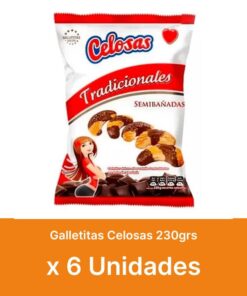 AHORRO 10% Galletitas Celosas semibañadas 230grs x6u ( $ 810 la unidad )