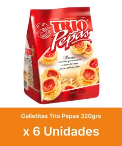 AHORRO 20% Galletitas Trio Pepas 320grs x6u ( $ 820 la unidad )