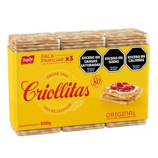 Galletitas Criollitas clásicas x3 300grs