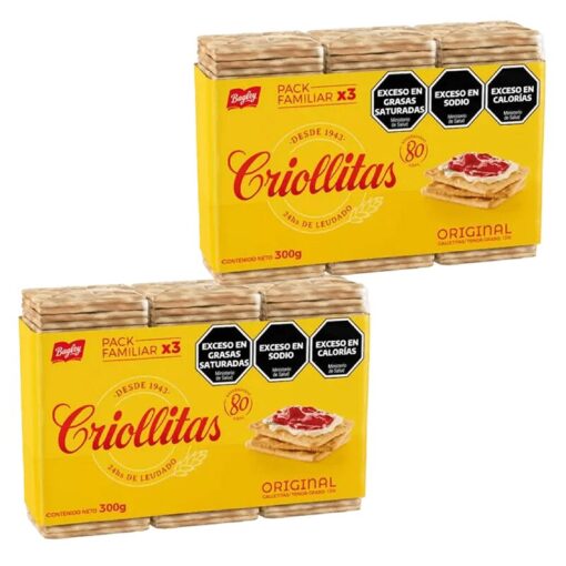 Galletitas Criollitas clásicas x3 300grs x2u ( precio x unidad $ 1000 )