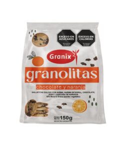 Galletitas Granolitas de Chocolate y naranja Granix 150grs