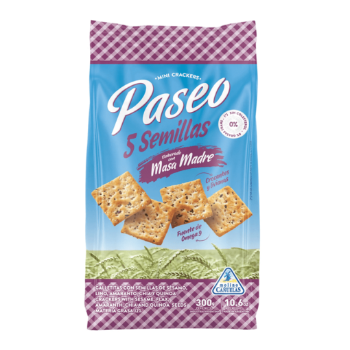 Galletitas Paseo 5 semillas 300grs