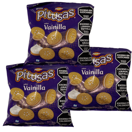 Galletitas Pitusas sabor Vainilla x3u ( precio x unidad $ 750 )