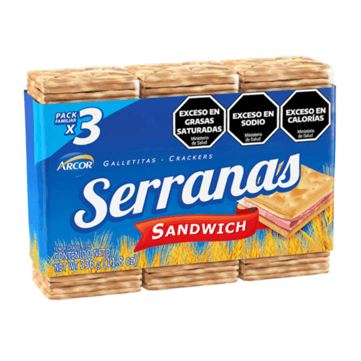 Galletitas SERRANAS x3u  336Gr