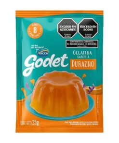 Gelatina Godet durazno 25grs