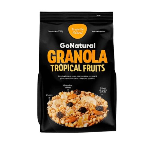 Granola GoNatural Tropical Fruit 200grs
