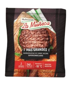 Hamburguesa LA MUÑECA Grandes x2u 240grs