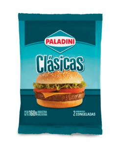 Hamburguesa PALADINI Clásicas x2u 160Gr