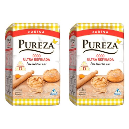 Harina Pureza 0000 Ultra Refinada 1kg x2u ( precio x unidad $ 1000 )
