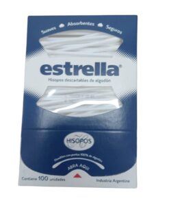 Hisopos de algodón Estrella 100u.