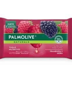 Jabón de tocador Palmolive Frambuesa y mora x3u 90grs c/u