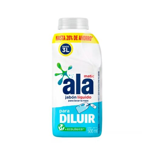 Jabón Liquido Ala 500cc Rinde 3L