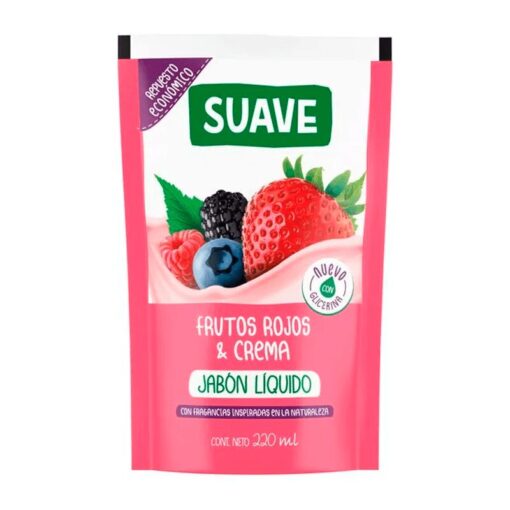 Jabón Líquido Suave para manos frutos rojos 220ml