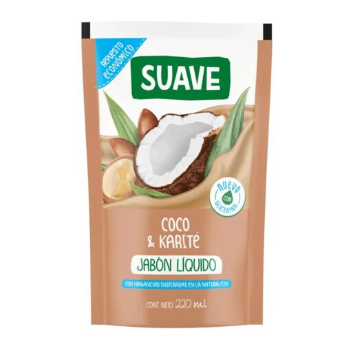 Jabón Líquido Suave para manos Coco y Karité 220ml