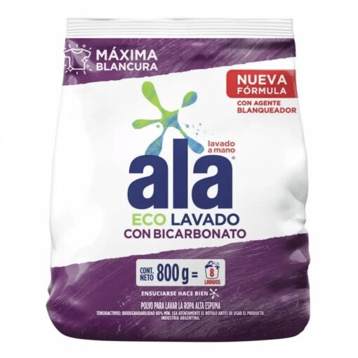 Jabón en polvo Ala lavado a mano 800grs